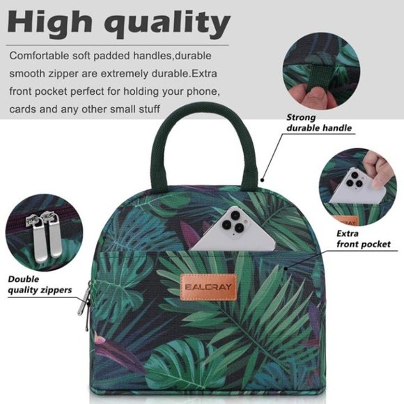Lunch Bag for Women Men Insulated Lunch Box for Adult Reusable Lunch Tote Bag - Picture 4 of 6